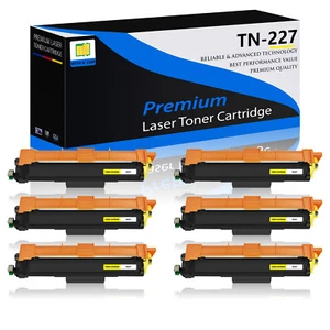 Tóner color amarillo 6PK TN227 para impresora Brother TN227YL HL-L3210CW MFC-L3710CW - Imagen 1 de 24