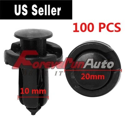 100 Pcs Retainer Clips Fasteners Bumper Hood Fender Splash Guard For Honda Acura - Image 1 of 2