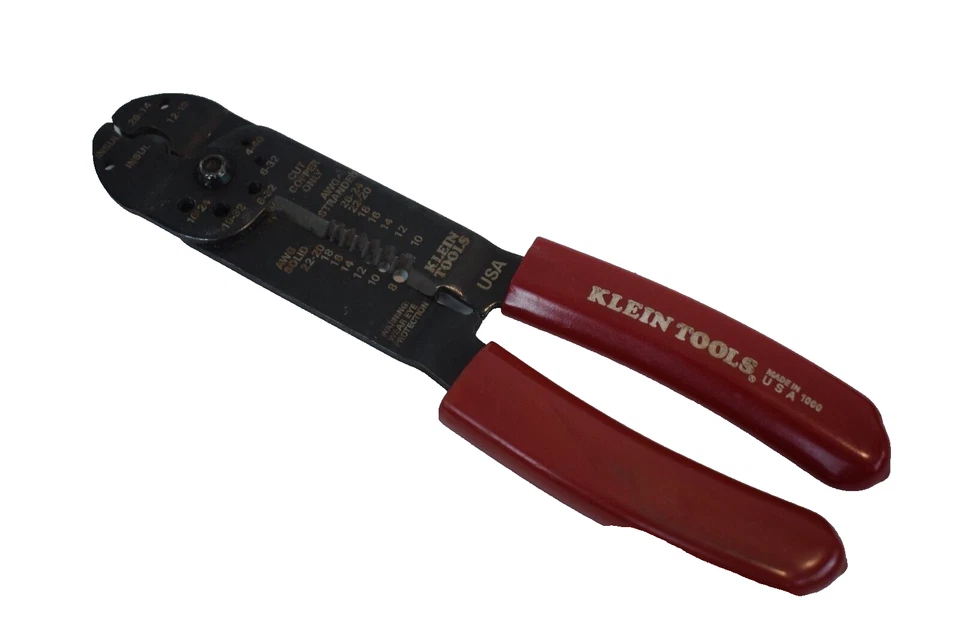 Klein Tools 1000 EE. UU. Herramienta Multiusos Pelacadores Crimpadora Cortador Mango Rojo Foto 1 de 4