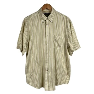 Daniel Cremieux A Touch of Silk Short Sleeve Button Down Shirt Size Large - Picture 1 of 5