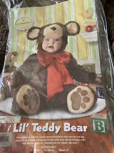 Incharacter Lil' Teddy Bear Infant Costume Halloween Baby Size Large 4 pcs - Picture 1 of 13