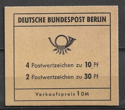 Germany Berlin 1970 MiNr. MH6a complete booklet MNH VF - Image 1 of 4