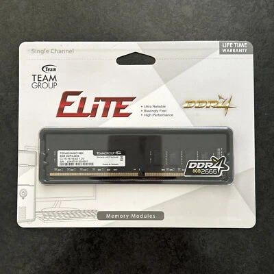TEAMGROUP Elite 8GB DDR4-2666 DIMM PC4-21300 CL19 - Image 1 of 4