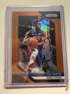 K9,768 - 2018-19 Panini Prizm Prizms Orange #202 Ish Smith #/49