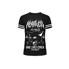 Heartless Nine Lives Coven Japanese Cat Womens Witchy Gothic Varsity T Shirt Nlc
