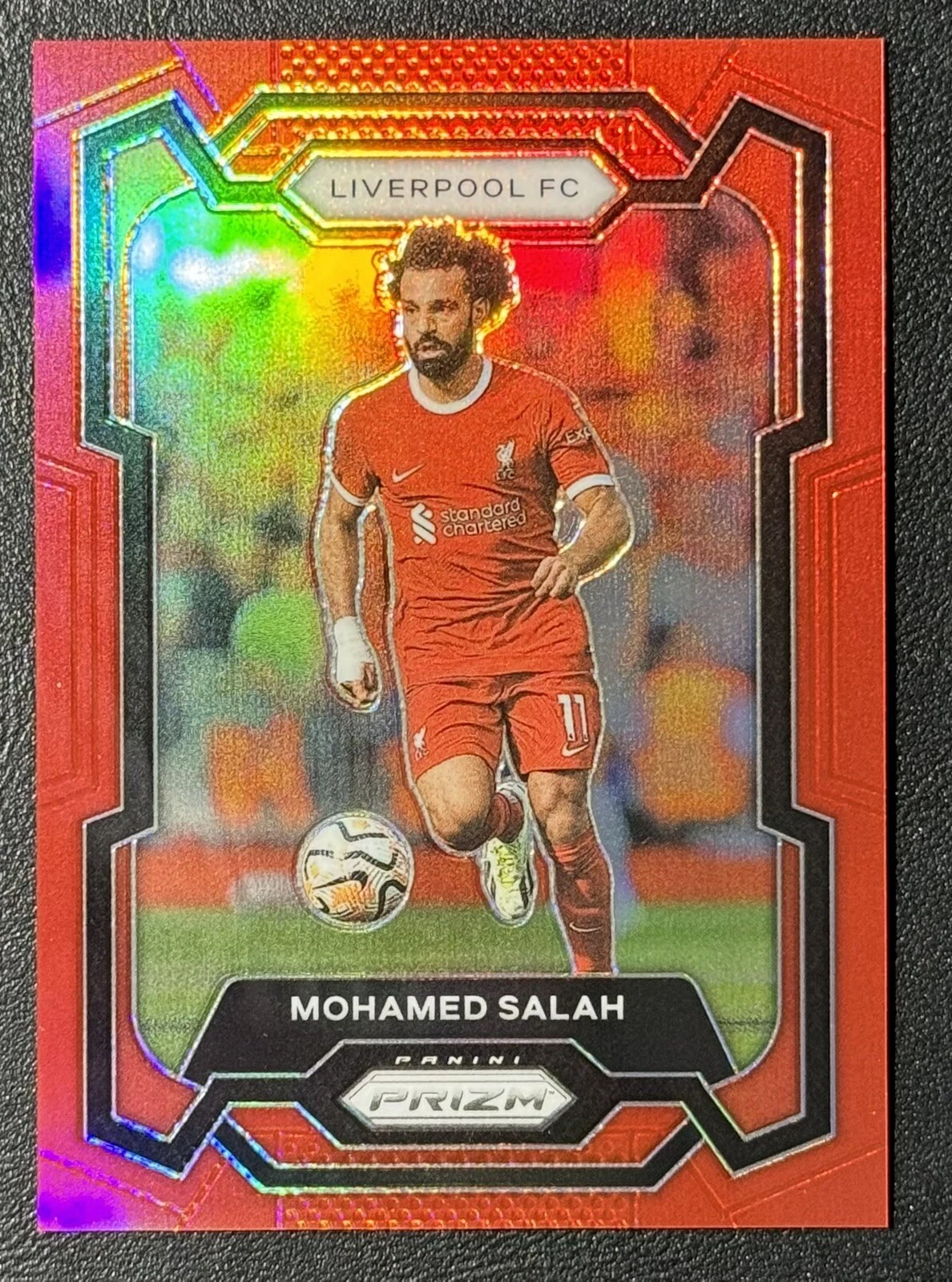 2023-24 Panini Prizm Premier League Red /199 Mohamed Salah Liverpool