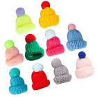  10 pièces mini chapeaux à tricoter minuscules chapeaux Noël mini chapeaux poupée chapeaux miniatures