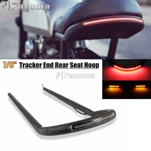 Marco de asiento trasero 7/8" aro bucle con LED para Scrambler Café Racer Honda CB grande - Imagen 1 de 10