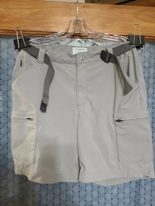 L.L. Bean Mens Gray Hiking Shorts Size XS/Reg 28X7 Zip Pockets Nylon/Spandex - Picture 1 of 9