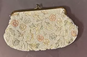 Seltene Perlen Vintage Kupplung Geldbörse Saks 5th Avenue Jolles Original - Bild 1 von 6