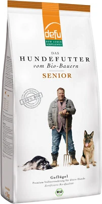 3kg Hund, SENIOR Bio Geflügel, Premium Bio, Tro­cken­fut­ter Hun­de­fut­ter - Bild 1 von 2