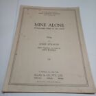 Mine Alone Your Eyes Shine In My Own Josef Strauss 1940 Sheet Music Tracked S6