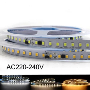 AC220V 230V Double row 5M/20m LED Strip Light IC 2835 Cabinet Kitchen led tape - Picture 1 of 26