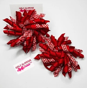 FASCIA PER CAPELLI GINGHAM ROSSO SCUOLA FIOCCO ACCESSORI FIOCCO FASCIA PER CAPELLI - Foto 1 di 1