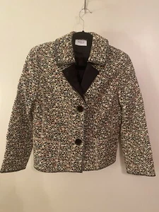 Authentic Akris Punto Textured Patterned Jacket Blazer Size US 6 - Picture 1 of 7
