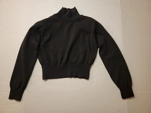 Zara Sweater Womens Small Turtle Neck Black Pullover Sweatshirt  - Picture 1 of 6