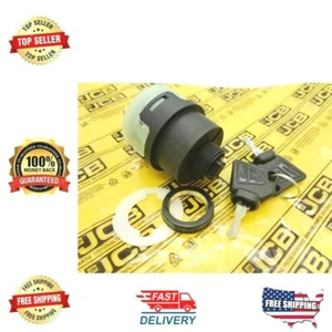 701/80184 701/45500 - Retroexcavadora JCB ORIGINAL INTERRUPTOR DE ENCENDIDO JCB Y 2 LLAVES - Imagen 1 de 6