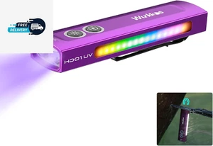 Wurkkos HD01 UV Flashlight,1200 Lumens 365Nm UV Light RGB Light Rechargeable Fla - Picture 1 of 12