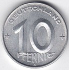 DDR 10 Pfennig 1952 A. (Alu.) Jaeger 1507, vz+