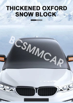 Cubierta de parabrisas para automóvil camión invierno nieve hielo lluvia escarcha protector parasol para invierno Foto 1 de 4