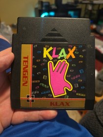 Klax Nintendo NES Game Tengen Black Cartridge Only, Tested And Works
