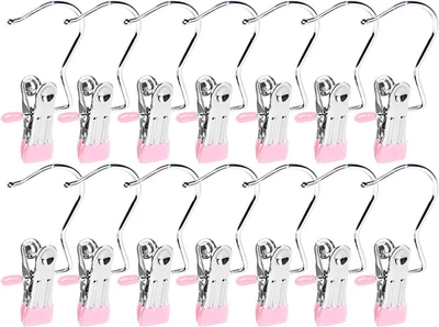 Paquete de 30 colgadores de botas para armario, ganchos de lavandería con clips, soporte para botas, colgante C Foto 1 de 4