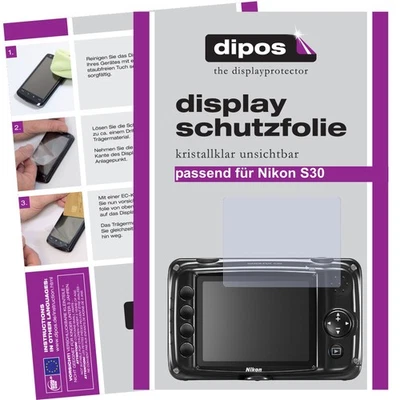 2x Screen Protector for Nikon Coolpix S30 Protection Crystal Clear dipos - Image 1 of 4