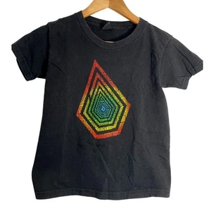 Volcom Youth Prism Stone Multi Colored Short Sleeve Tee Shirt Black Large - Picture 1 of 4