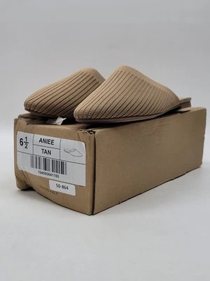 Mules de punto para mujer Journee Collection Aniee, tostados, talla 6,5 Foto 1 de 4