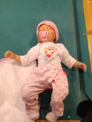 Cabeza y extremidades de vinilo para muñeca Reborn cuerpo de tela con peso Foto 1 de 4