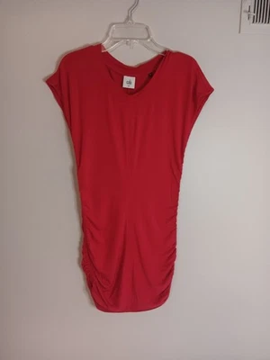 Camisa túnica Cabi Whistle vestido rojo amor talla XS mini lateral rouching Foto 1 de 4