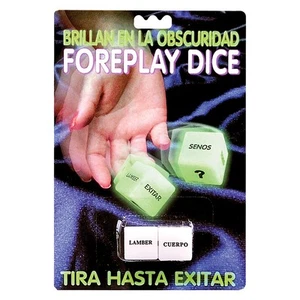 Dados Juego para parejas Brillan en la oscuridad, perfectos para noche de Pasion - Picture 1 of 1