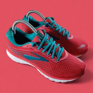 Brooks Ghost 12 Womens Size 8 Pink Blue Athletic Running Walking Shoes Sneakers - Picture 1 of 10