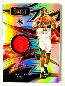 2024-25 Panini Select Alexander Sarr Jersey RC SILVER Prizm Sparks Wizards! - Picture 1 of 3