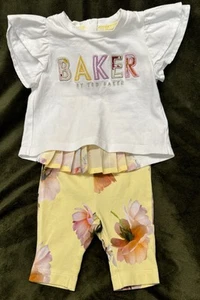 Ted Baker Baby Girl Top & Leggings Outfit size NEWBORN BNWOT - Picture 1 of 11
