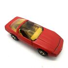 Hot Wheels Corvette Vintage 1982 Red with Yellow Interior and Gold Rims