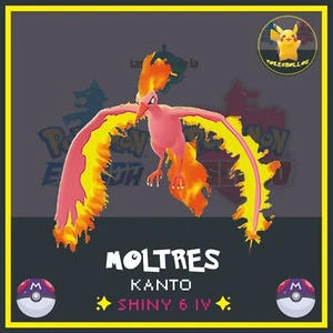 ✨ MOLTRES ultra Shiny 6 iv ' s ✨ | pokemon 🗡️ espada | escudo🛡️ - Picture 1 of 3
