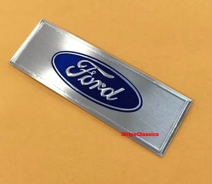 ¡Placa de ajuste de umbral de puerta Ford Bronco 1966-1977 antigua! AZUL FÁBRICA ESTILO 66-67 NUEVO - Imagen 1 de 2