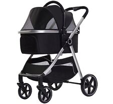 3 in 1 Multifunction Foldable Pet Stroller for Dog and Cat + Carrier + Car Seat