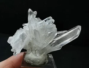 17.7g Top Quality Natural Clear Quartz Crystal Cluster Specimen China - Picture 1 of 24