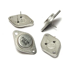 4x Germanium Leistungs-Transistor ASZ18 / ASZ 18, Power PNP, TO-3, NOS - Bild 1 von 1