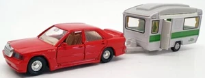 Corgi 1/43 Scale Model Car and Caravan 59102 - Mercedes Benz 190 And Caravan - Picture 1 of 5
