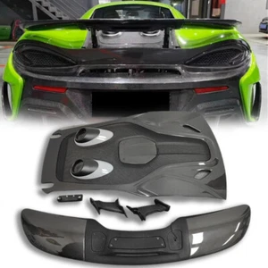 Carbon Fiber Hatch Rear Wing For McLaren 540C/570S Upgrade 600LT Speical Offer - Picture 1 of 11
