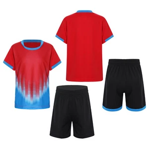 Traje deportivo para niños secado rápido cordón pantalones cortos correr camiseta manga corta - Imagen 1 de 48