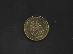 VIETNAM COIN $1000 DONG #KM: 71 (USED) FROM 2003 BRASS PLATED STEEL. - Picture 1 of 2