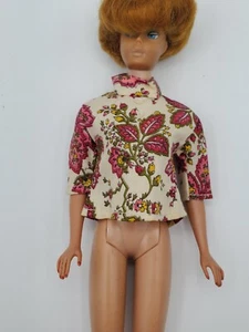 Vintage Barbie Clone Size Hand Made Floral Flower Top Shirt - Picture 1 of 13