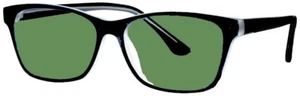 Gafas de trabajo de vidrio BoroView en negro marco unisex - bisagra de resorte 54/38-17-145 - Imagen 1 de 3