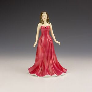 Royal Doulton Porcelain Figure - Gemstones January Garnet - Young Lady Figurine