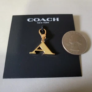 Coach Collectible Initial Letter A Charm Pendant NWT - Picture 1 of 2