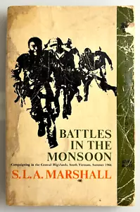 SCHLACHTEN IM MONSUN von S. L. A. Marshall - Vietnam - Vintage PB 1970 Apollo - Bild 1 von 4